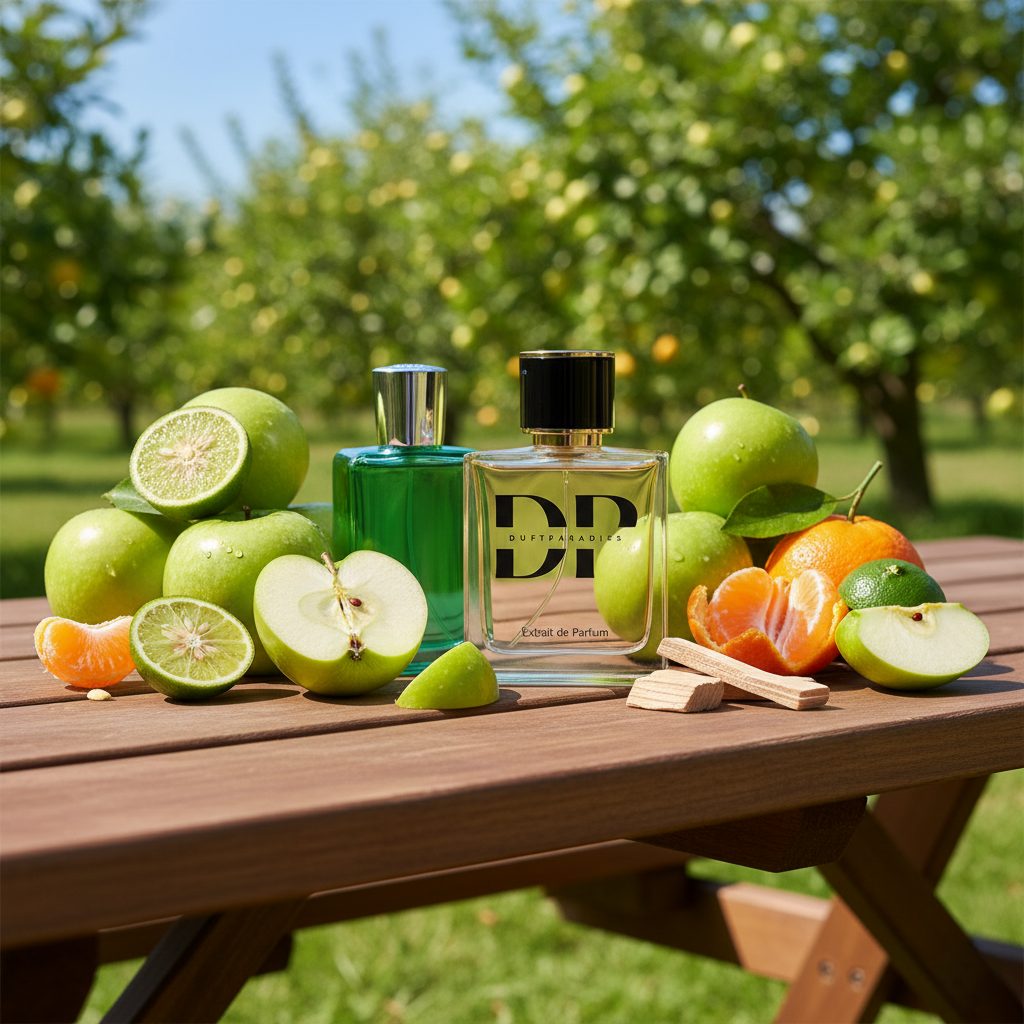 Duftparadies M322 Green Duftflasche mit grünem Design und stylischer Verpackung, für angenehmen Raumduft und frisches Ambiente