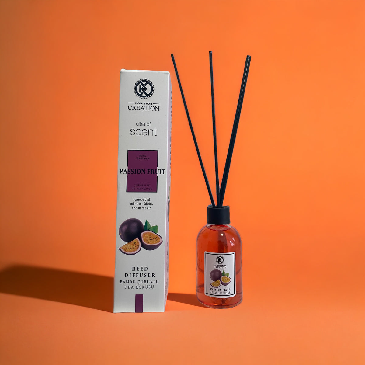 Passionsfrucht-Duftöl von Die besten Duftzwillinge bei deinem Duftparadies, zeigt eine Flasche mit duftendem Passionsfrucht-Aroma