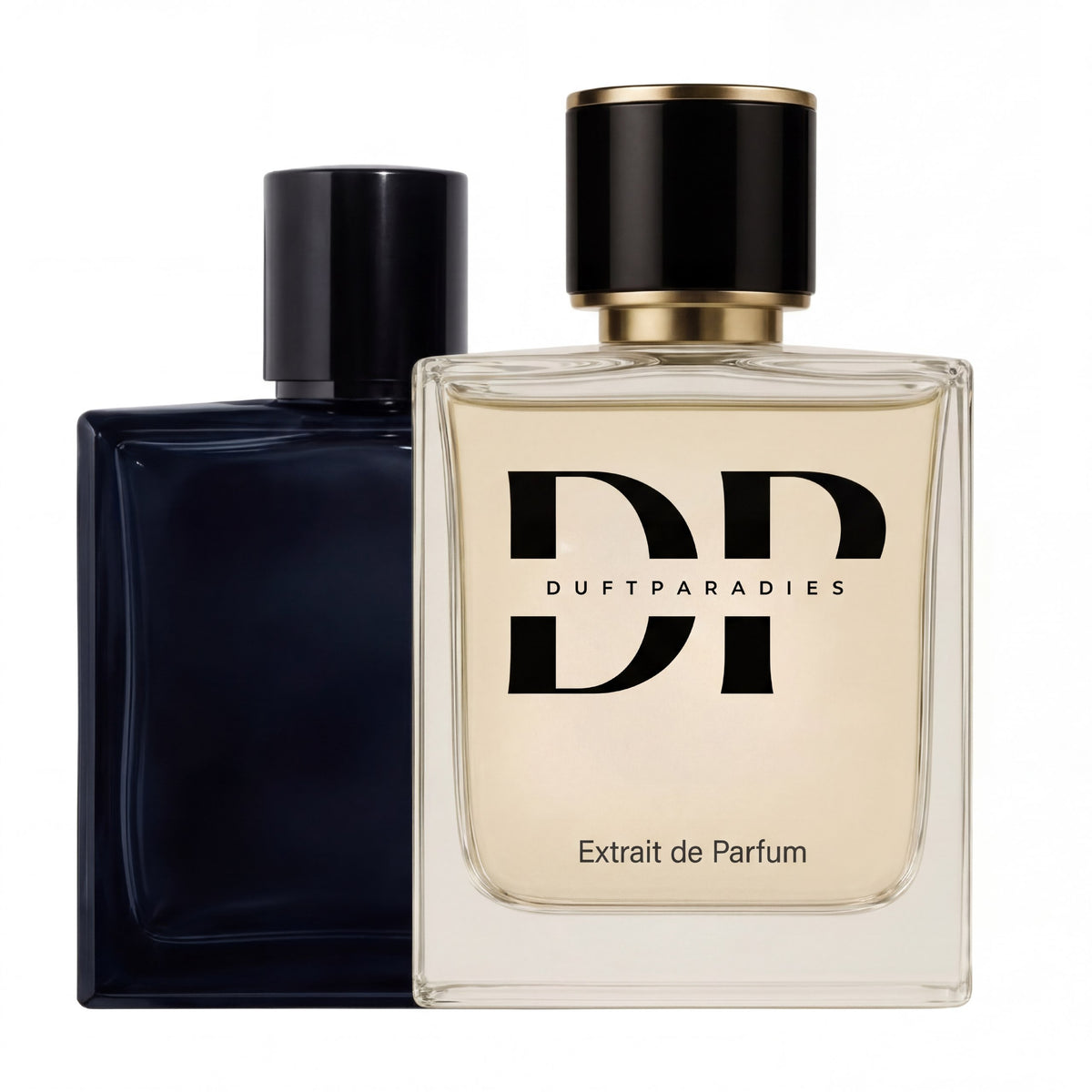 Exklusive blaue Duftkerze M343 von Duftparadies in eleganter Verpackung, ideal für stilvolle Raumdekoration.