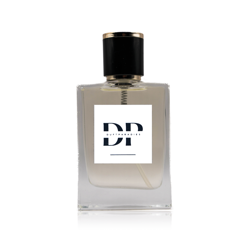 Dufthparadies W62 Parfümflasche mit eleganter Gestaltung und goldfarbenem Verschluss, sichtbar auf weißem Hintergrund