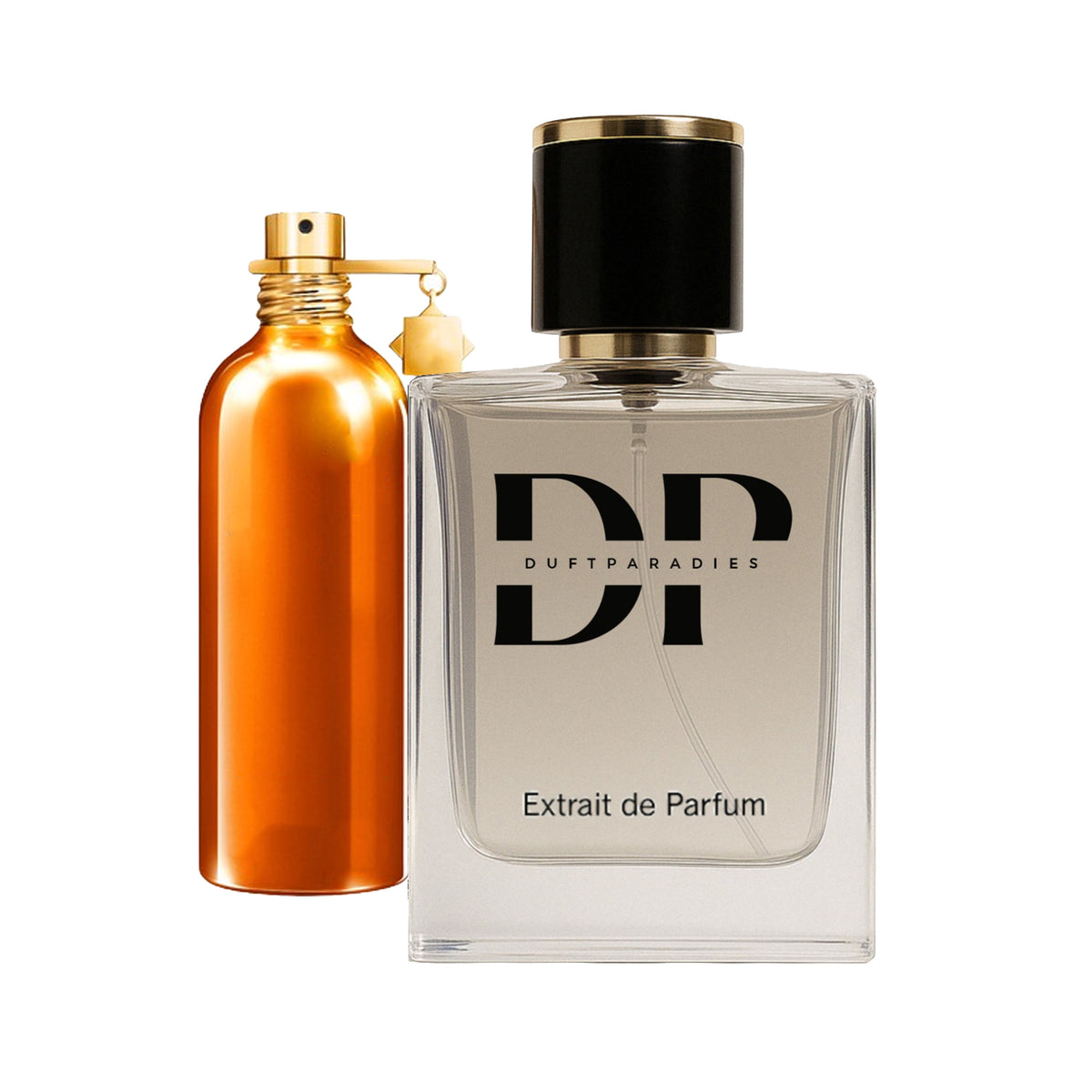 Duftparadies M168 Duftöl in einer eleganten Flasche, ideal für Aromatherapie und Raumduft, auf weißem Hintergrund präsentiert.