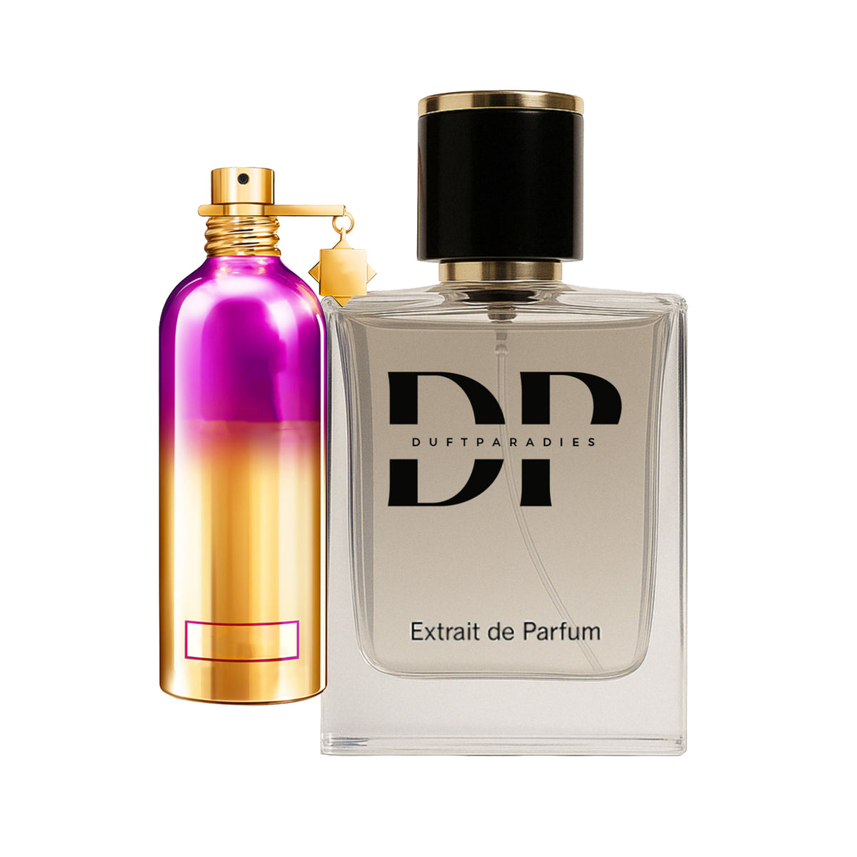 M227 Duftparadies Parfümflasche mit elegantem Design, silberne Kappe und transparentem Glas, ideal für Duftliebhaber