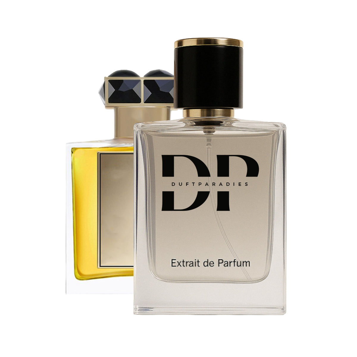 Hochwertiges Oligar Parfümflakon von Duftparadies, elegantes Design und stilvolle Verpackung, ideal für Duftliebhaber.