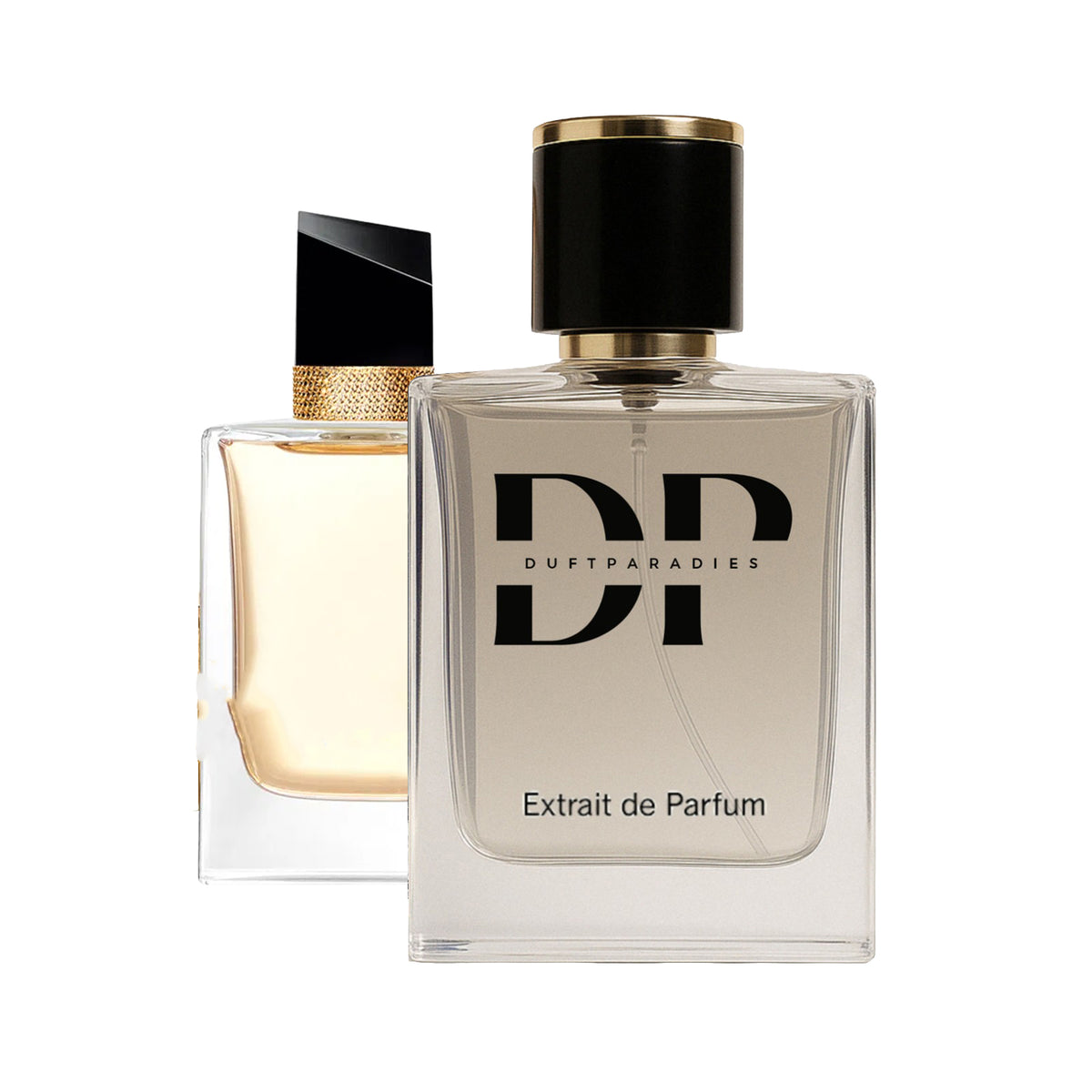 Duftparadies W110 Libre in der Welt Parfümflasche mit floralem Design, elegante Verpackung und aromatischer Duftnote sichtbar