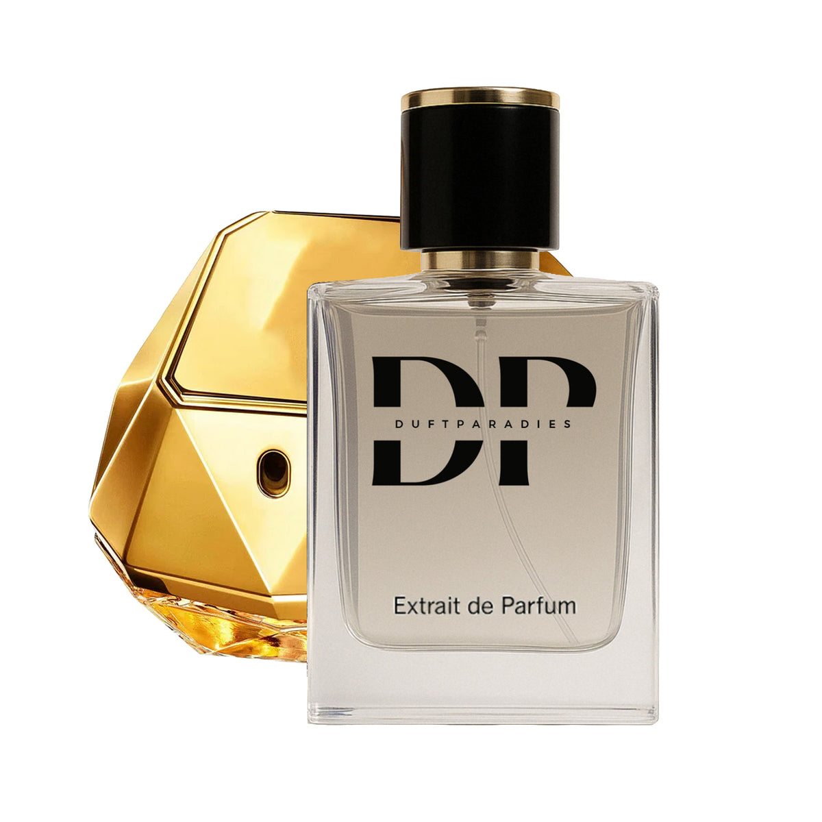 W5 Ladies Love Millions Duftparadies Parfümflasche mit floral-fruchtigem Design, elegant und ansprechend.