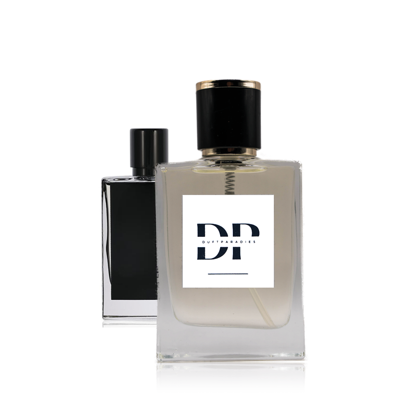 Düftparadies W93 Dark & Black Duftflasche mit dunklem Design, elegantes Parfüm im schwarzen Flakon, stilvoll und modern