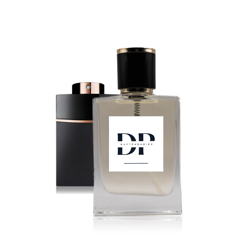 Dufparadies M45 Duftspray mit eleganter Flasche und stilvollem Design, sichtbar auf dem Bild.