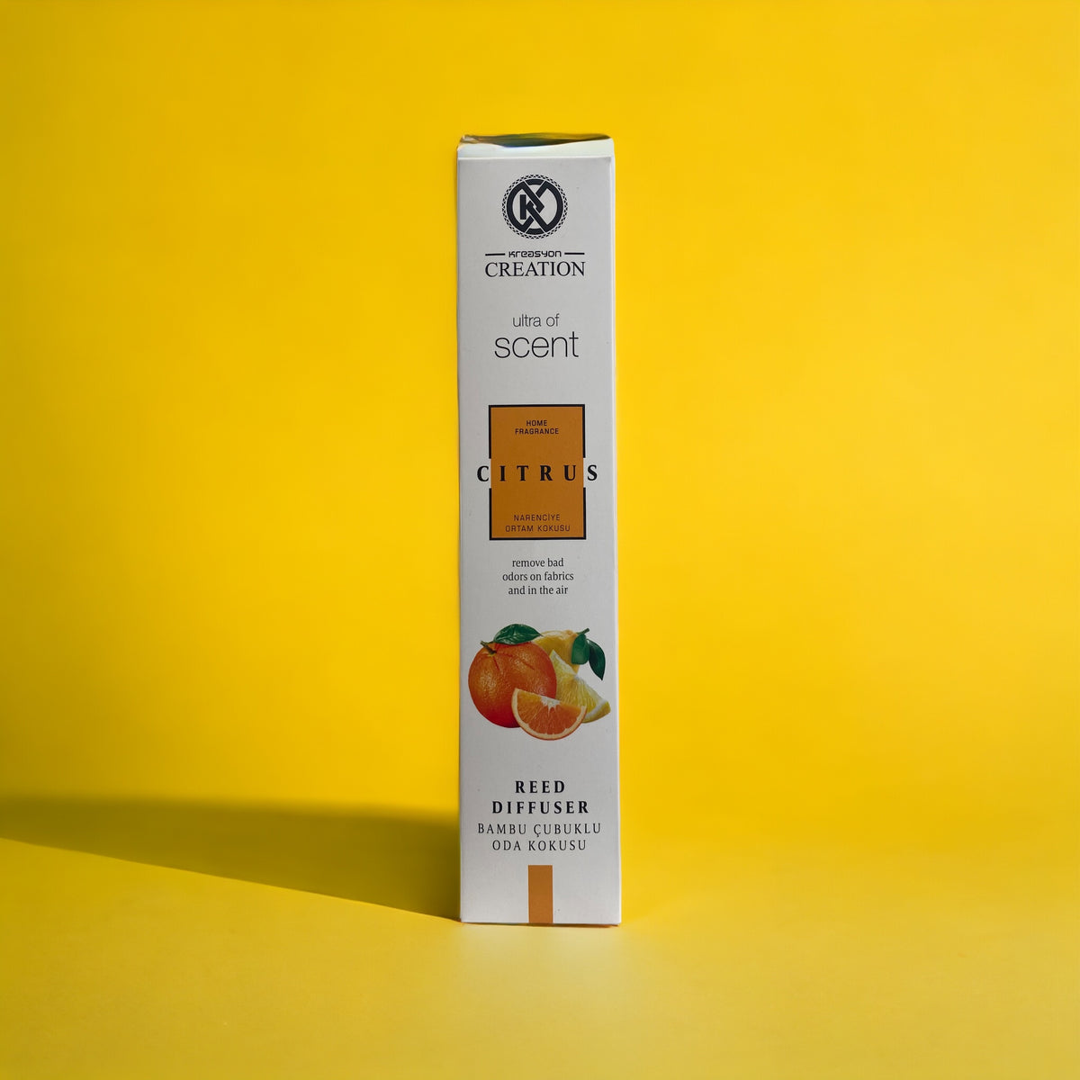 Zitrus-Duftöl von Die besten Duftzwillinge, flüssiges Aroma in einer transparenten Flasche, ideal für Duftlampen und Raumduft.