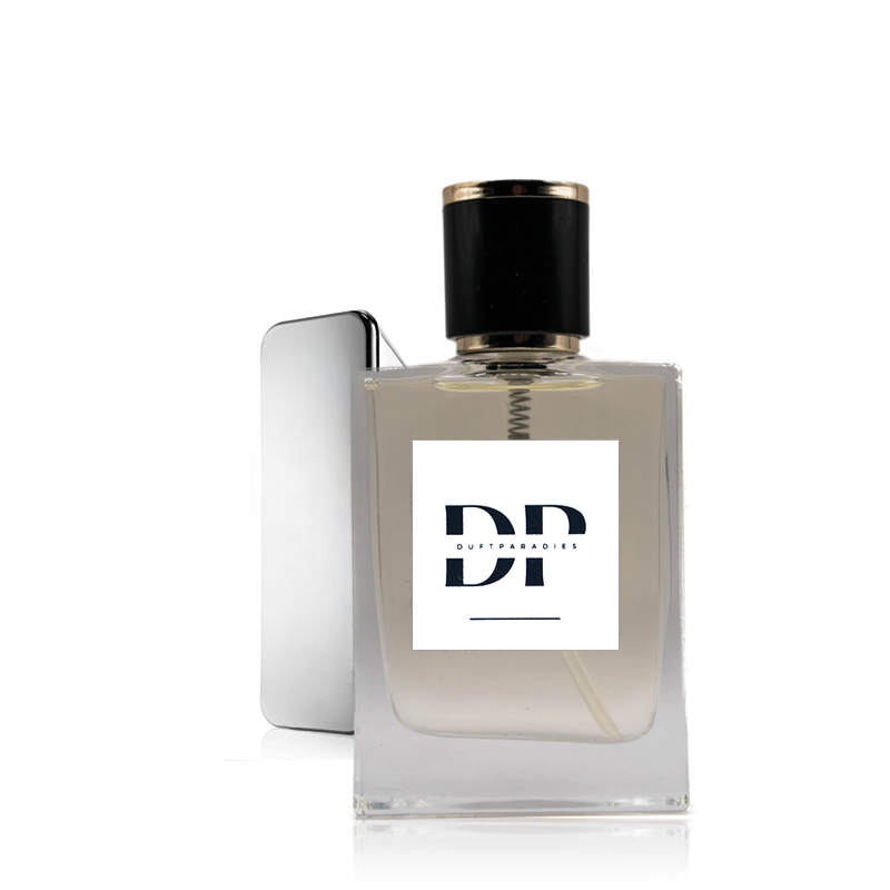 Dufparadies M100 Duftkerze in elegantem Glas mit warmem Flammenspiel und angenehmem Duft, auf einem dekorativen Untersetzer.