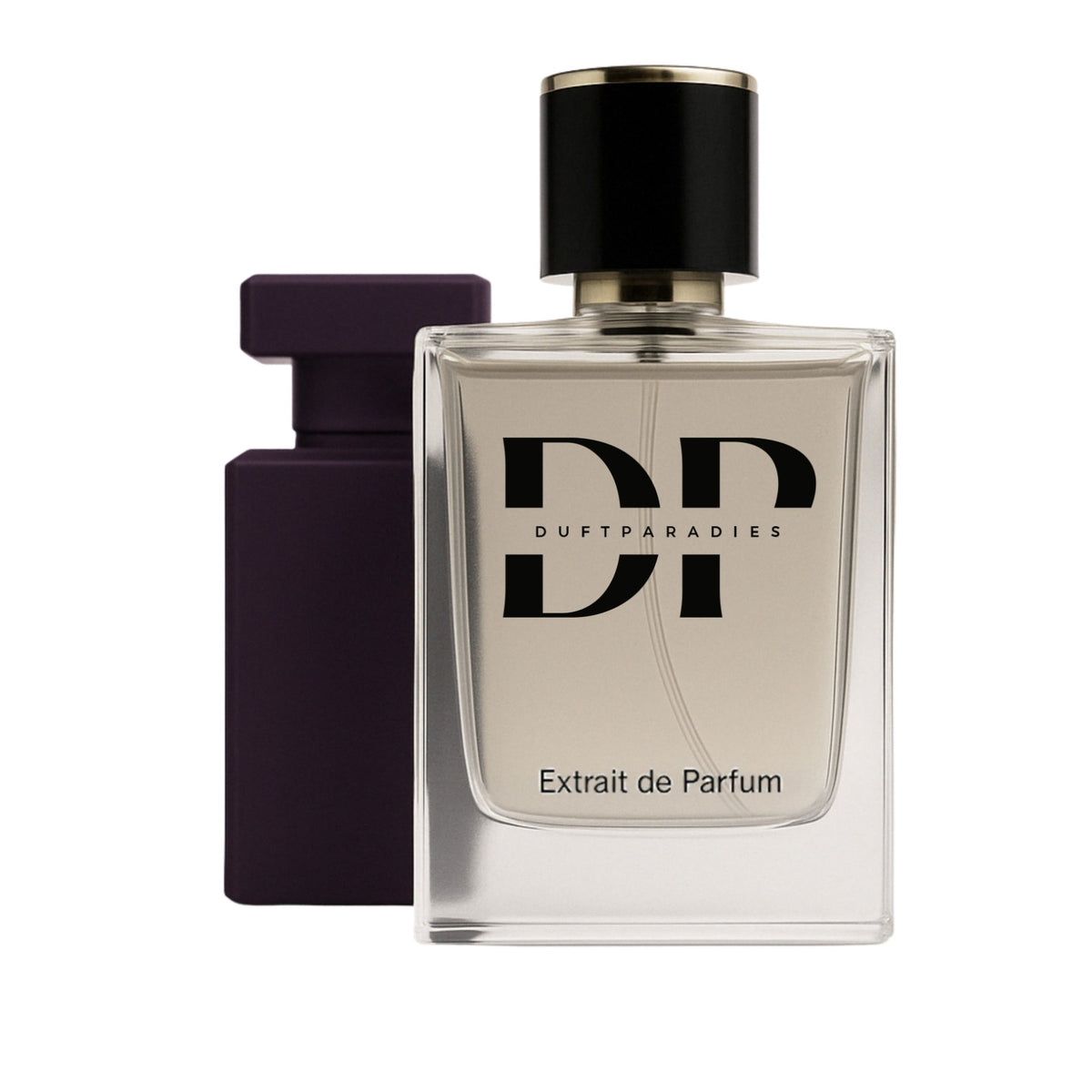 Duftparadies M252 The Effekt von der Seite, stilvolle Verpackung und Produktbeschreibung, klare Darstellung des Flakons