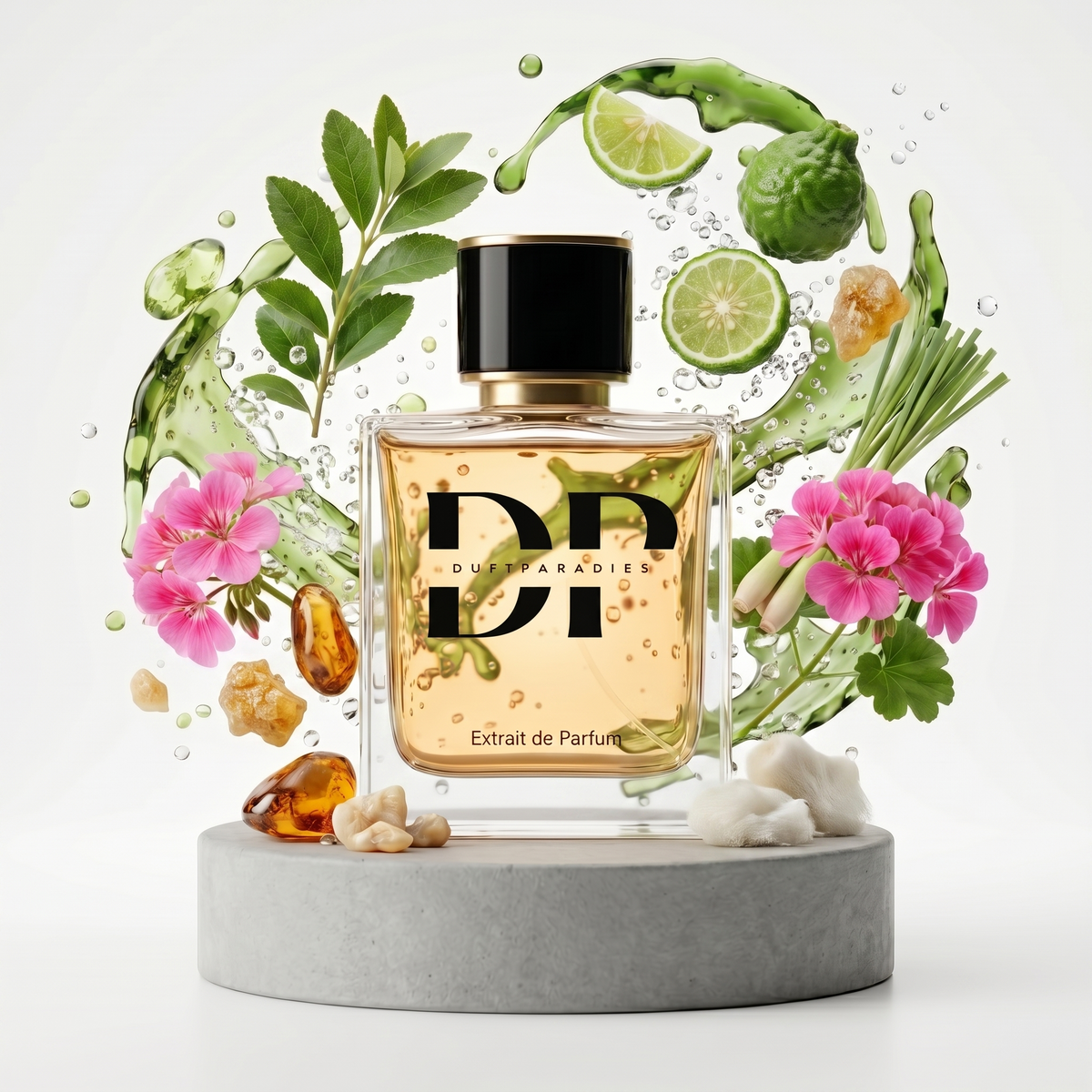 Grüner Kaktus im Topf, Deko-Produkt M170 von Duftparadies, detailreiche Pflanzenillustration