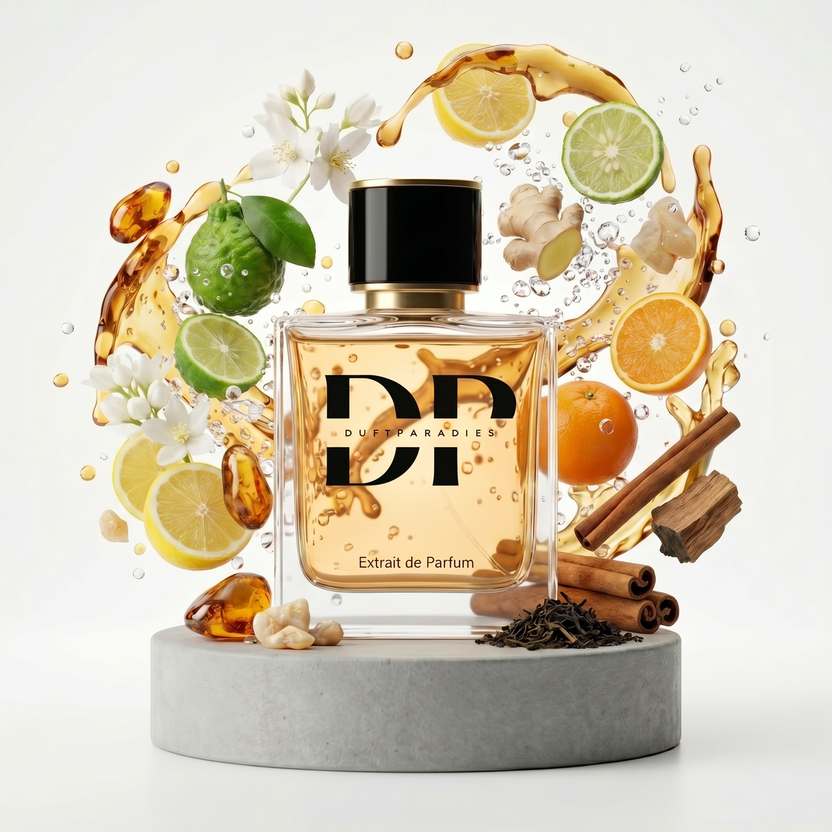 Duftparadies M255 Imagine Your Dreams Parfümflasche mit floralem Design und eleganter Verpackung, ideal für besondere Anlässe