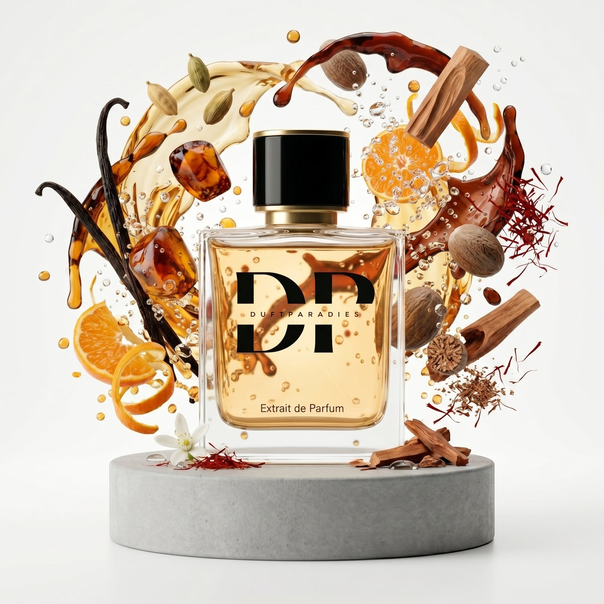 Duftparadies M2780 Extreme Duftflasche mit eleganter Gestaltung auf weißem Hintergrund, hochwertiges Parfüm für Männer und Frauen