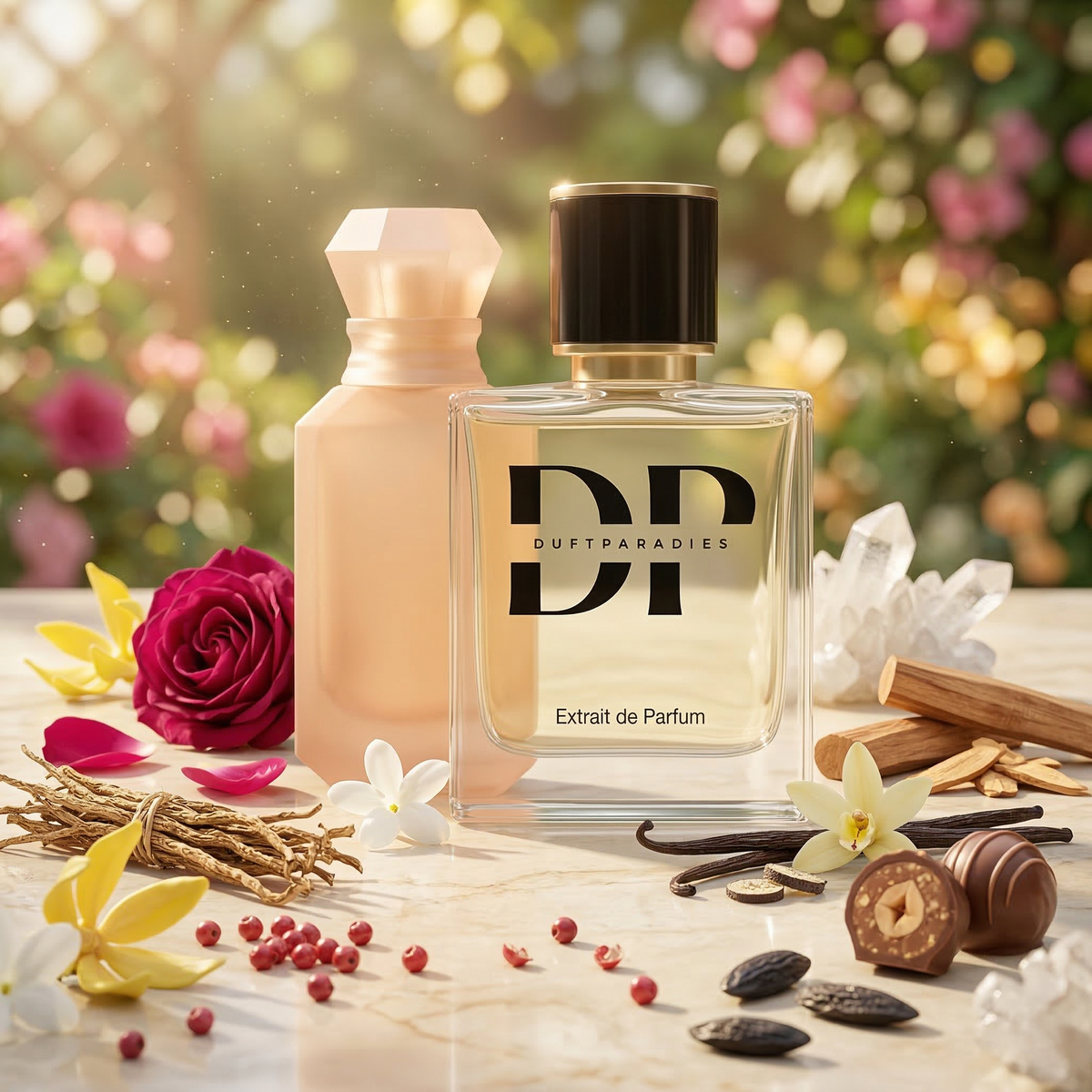 Duftparadies W207 Musk 27 Flakon mit goldenem Verschluss und eleganter Verpackung, Parfüm für Damen und Herren