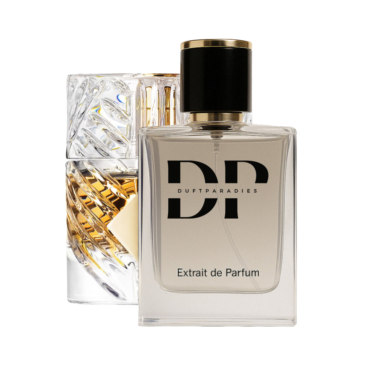 Duftparadies M189 Angel Love Parfümflasche mit goldenem Flakon und eleganter Gestaltung, Duftparfüm für Damen