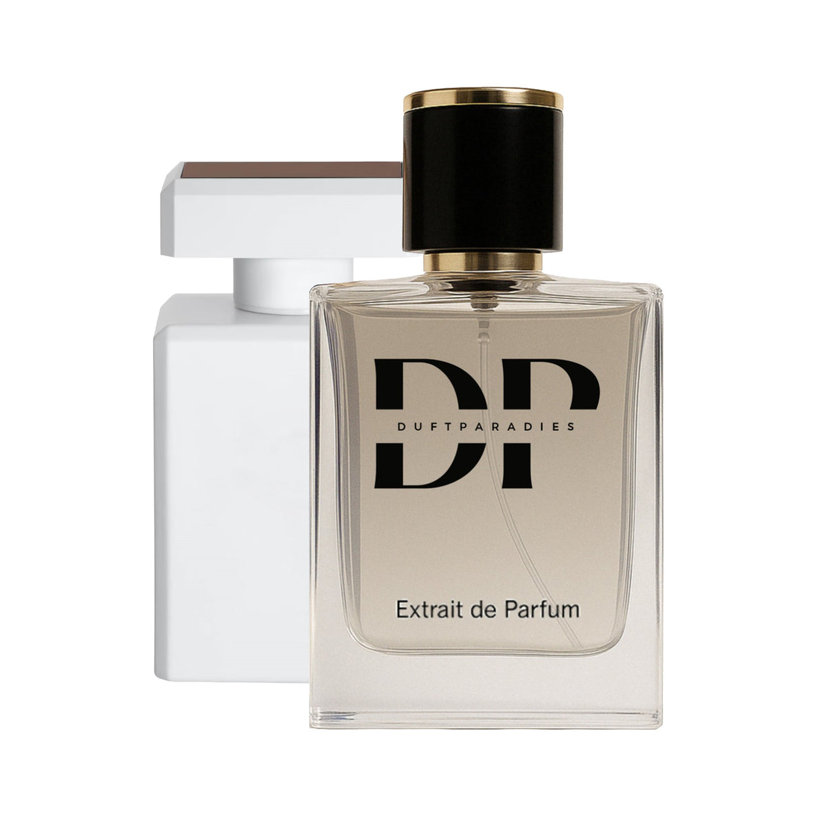 Duftparadies M259 Prgn Duftöl Flasche mit blauer Kappe und Etikett, aromatisches Parfümöl für Zuhause, Nahaufnahme